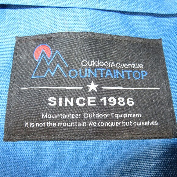 Hiking Backpack 40L Mountaintop Outdoor Adventure Traveling Blue w Rain Cover - Picture 7 of 12